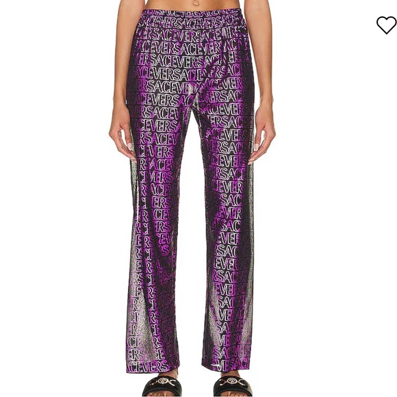 Versace print logo sheer cover up pant - Picture 8 of 10